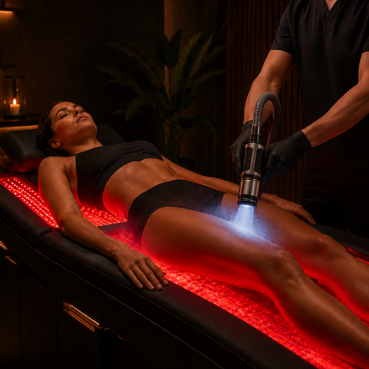 Localised cryotherapy targeted cold treatment at Renew wellness and recovery studio in Stockton-on-Tees